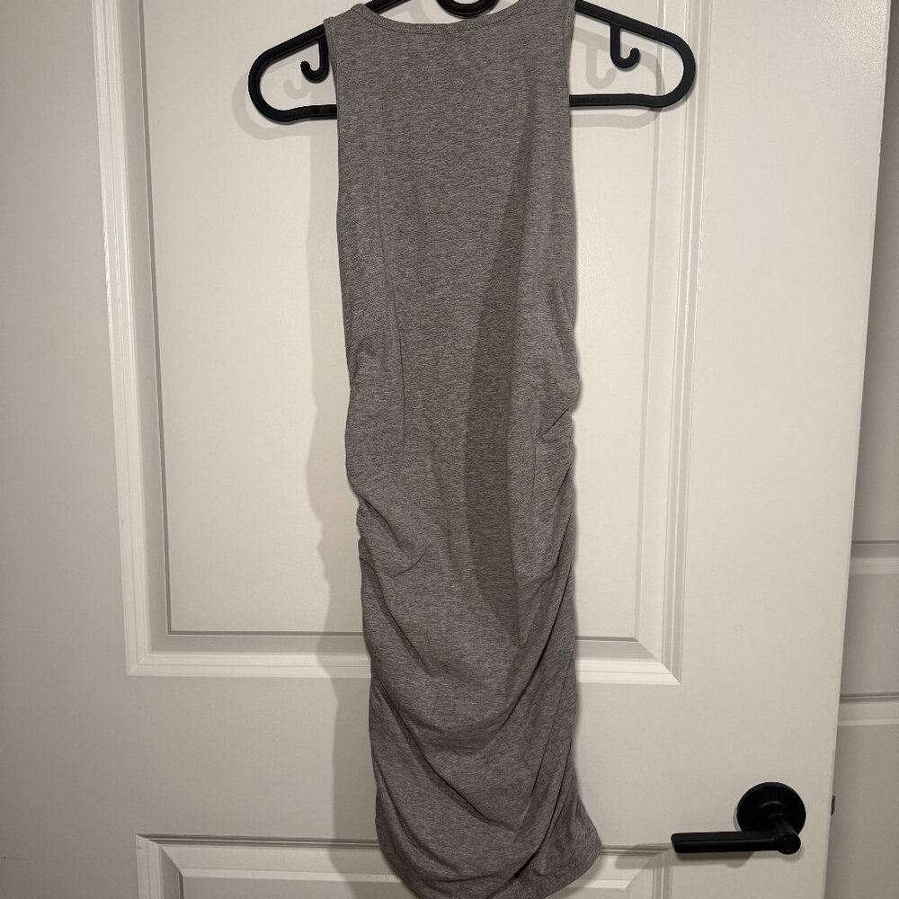 Aritzia TNA ruched mini dress - gray - Picture 2 of 2